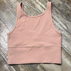 Lululemon Athletica Power Pivot Rib Tank – Pink Clay – Size 6